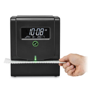 Lathem® Time Heavy-duty Thermal Time Clock, Digital Display, Charcoal freeshipping - TVN Wholesale